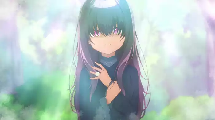 紫色の瞳の少女
